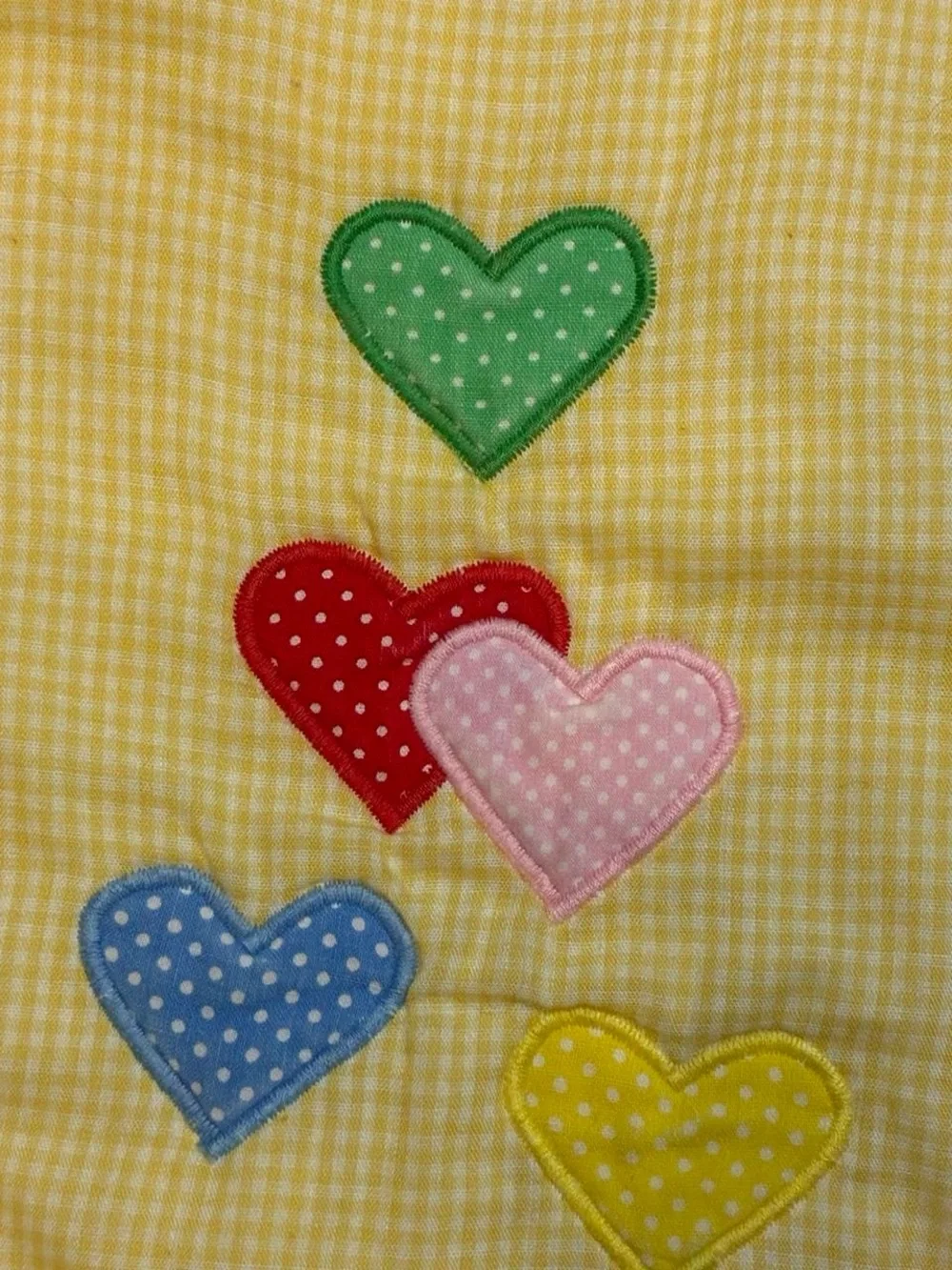 Vintage quilted yellow